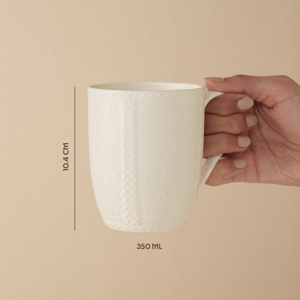 Elva Porcelia Mug. Ivory