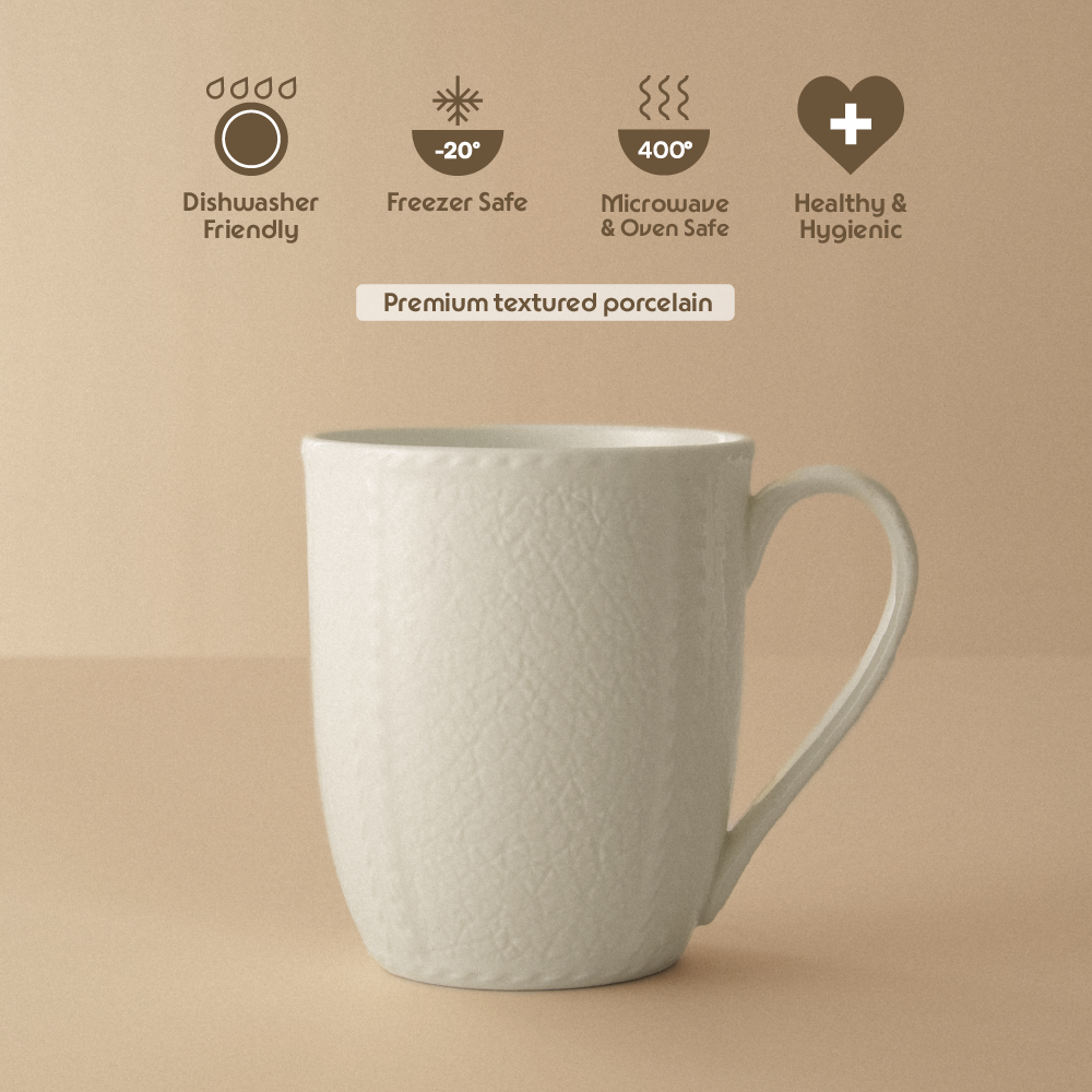 Elva Porcelia Mug. Ivory