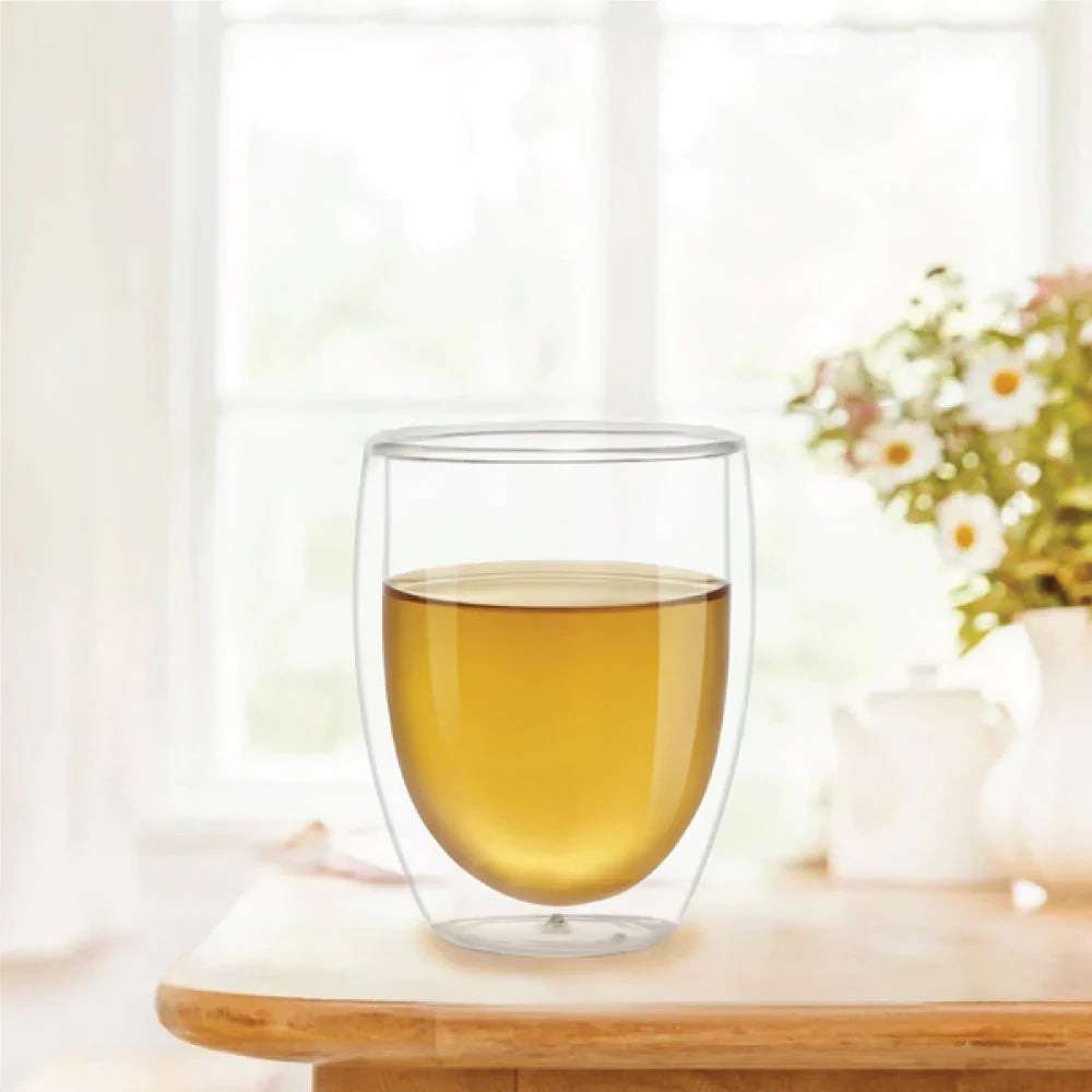 Borosil Milano Double Wall Glass Tumbler