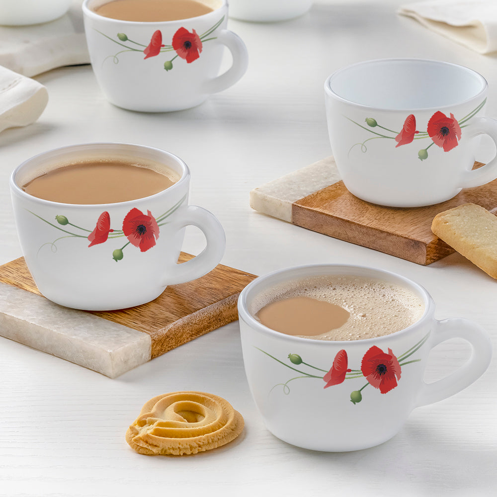 Red Carnation Cup Set