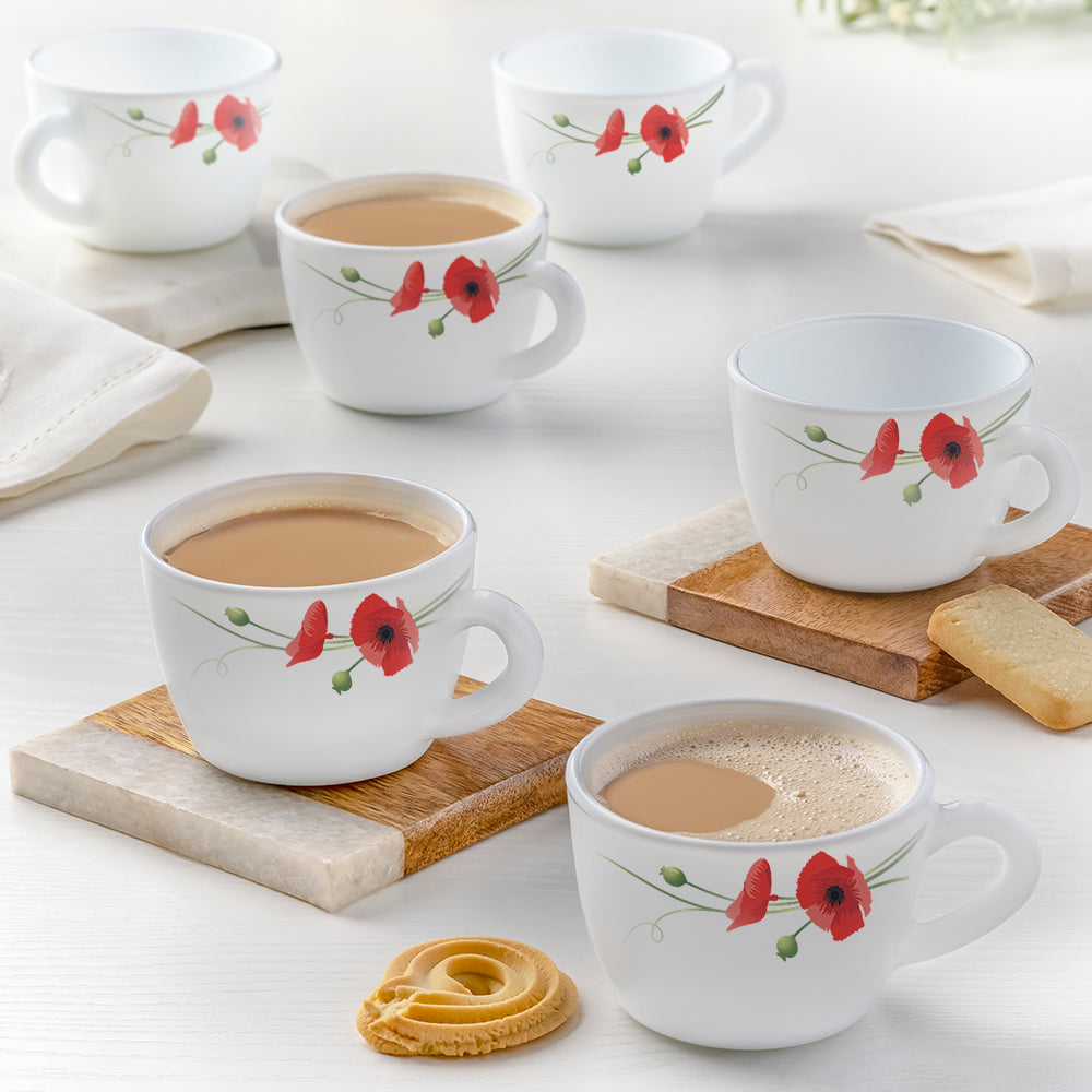 Red Carnation Cup Set
